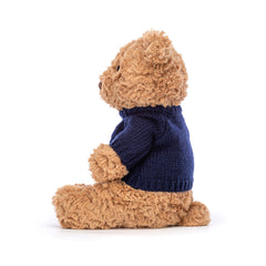Bartholomew Bear with Personalized Navy Jumper