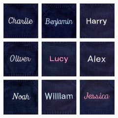 Bashful Blue Bunny with Personalized Navy Jumper