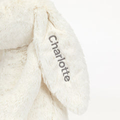 Personalized Bashful Cream Bunny Huge