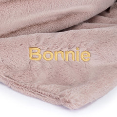 Personalized Bashful Luxe Bunny Rosa Blankie