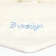 Personalized Bashful Black & Cream Puppy Soother