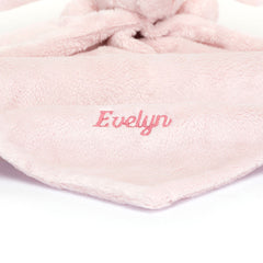 Personalized Bashful Pink Bunny Soother
