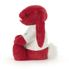 Bashful Luxe Bunny Scarlett with Personalized Cream Jumper