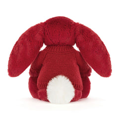 Bashful Luxe Bunny Scarlett with Personalized Red Jumper