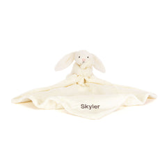 Personalized Bashful Cream Bunny Soother