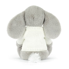 Bashful Luxe Elephant Thuddeus with Personalized Cream Jumper