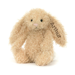 Personalized Bashful Luxe Bunny Curly Original