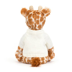 Bashful Giraffe with Personalized Cream Jumper