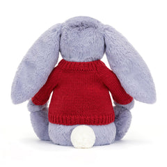 Bashful Viola Bunny with Personalized Red Jumper