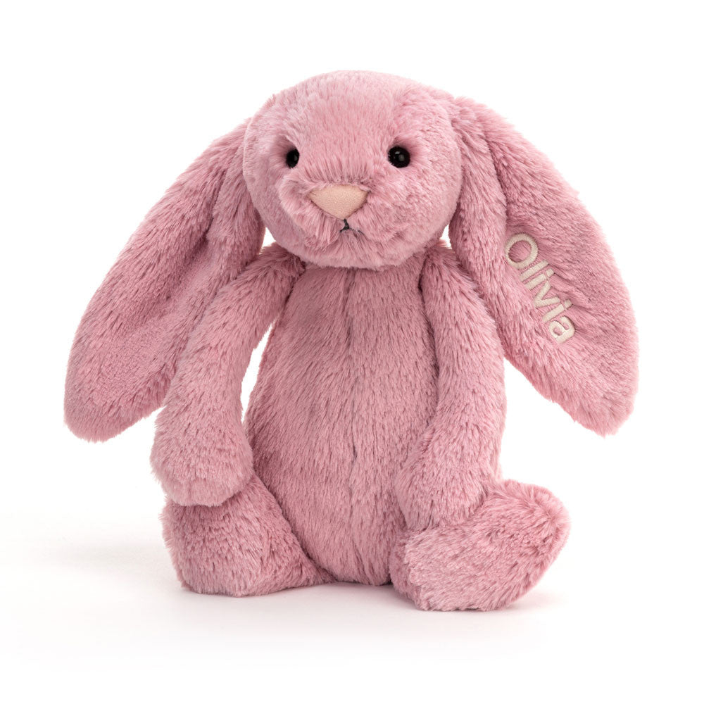Personalized Bashful Tulip Pink Bunny Medium