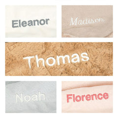 Personalized Bashful Silver Bunny Blankie