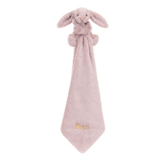Personalized Bashful Luxe Bunny Rosa Soother