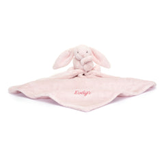 Personalized Bashful Pink Bunny Soother