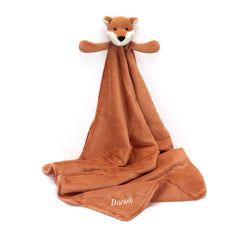 Personalized Bashful Fox Cub Blankie