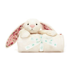Blossom Cream Bunny 'Berry' Blankie